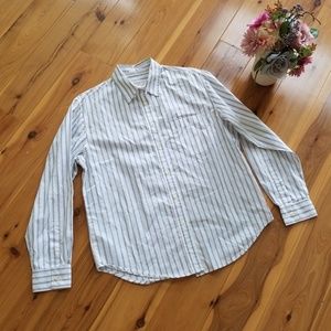 Jones New York striped button down shirt